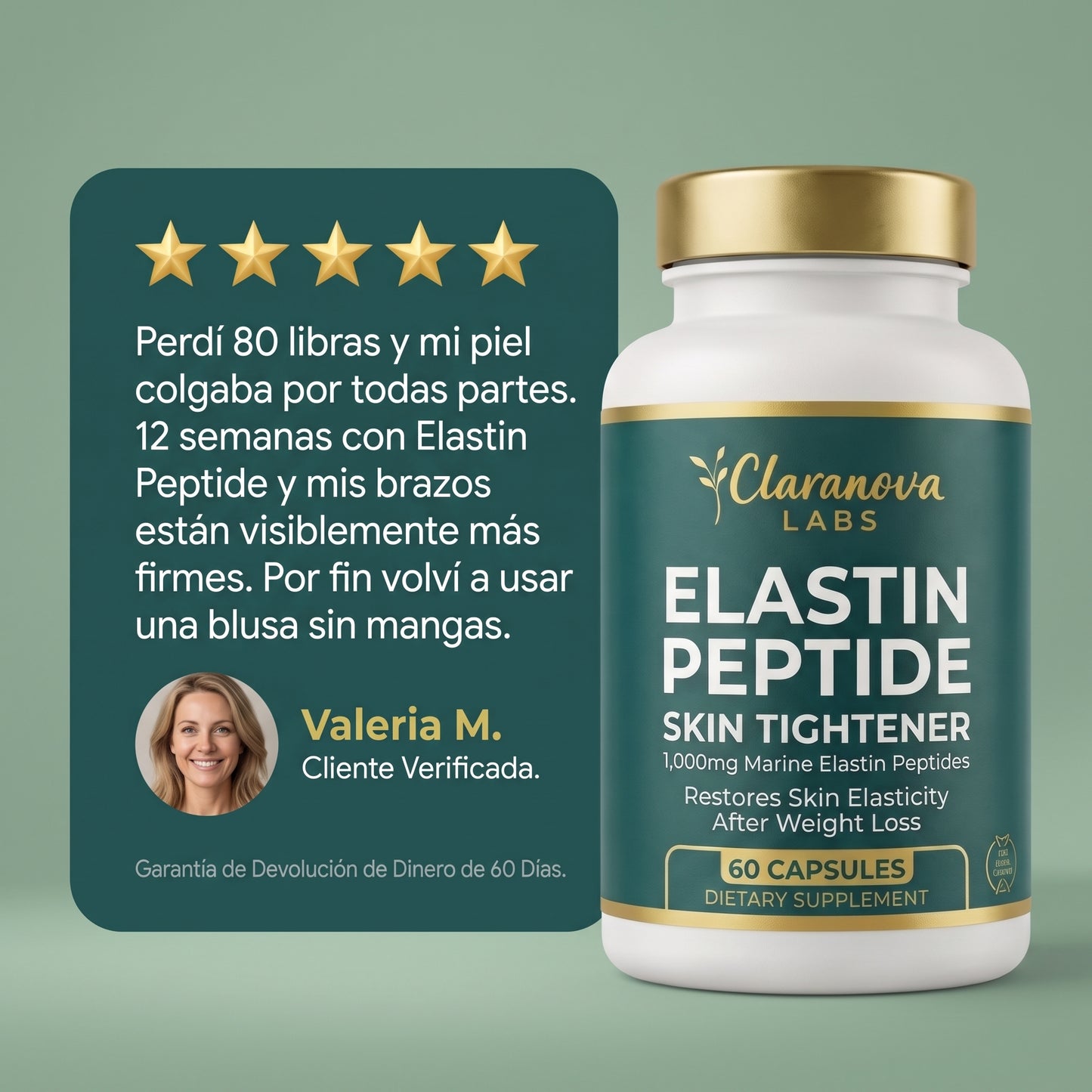 Fórmula Tensora de Piel Elastin Peptide