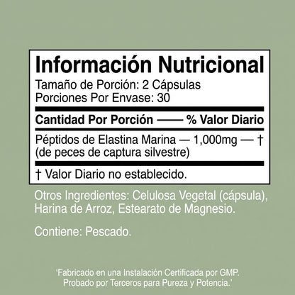 Fórmula Tensora de Piel Elastin Peptide