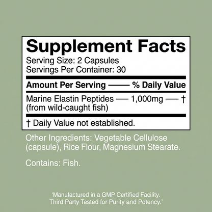 Elastin Peptide Skin Tightening Formula